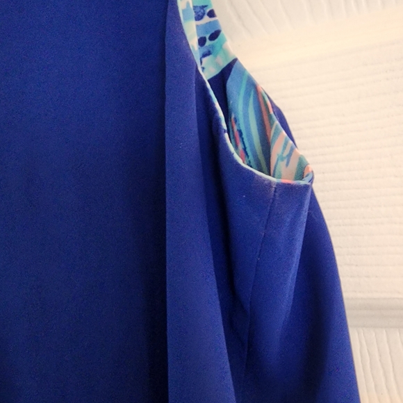 Lilly Pulitzer Reversible Tank Top-Twilight Blue Scale Up Print - Picture 6 of 10